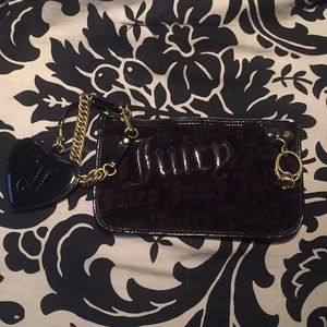 Juicy Couture Black Wristlet - perfect condition